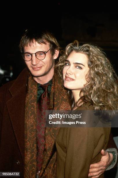 Brooke Shields and Liam Neelson circa 1992 in New York.