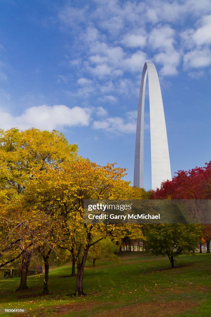 St Louis Arch autumn colors