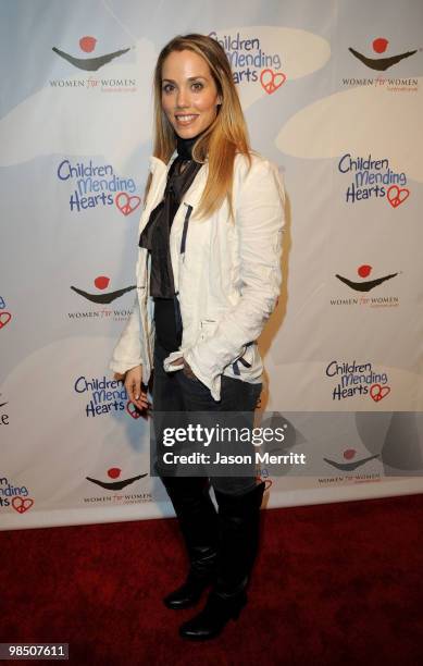 Actress Elizabeth Berkley arrives at the Children Mending Hearts 3rd Annual "Peace Please" Gala held at The Music Box at the Fonda Hollywood on April...