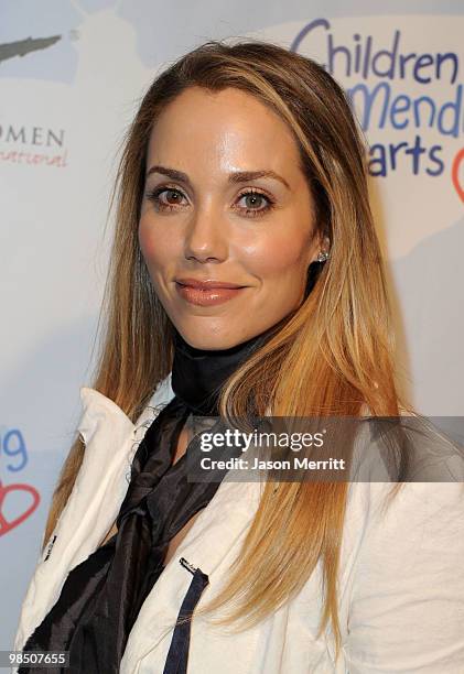 Actress Elizabeth Berkley arrives at the Children Mending Hearts 3rd Annual "Peace Please" Gala held at The Music Box at the Fonda Hollywood on April...