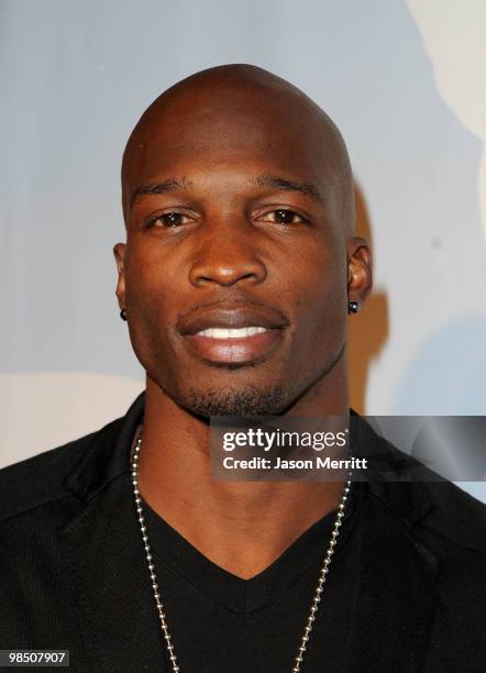 Player Chad Ochocinco Johnson arrives at the Children Mending Hearts 3rd Annual "Peace Please" Gala held at The Music Box at the Fonda Hollywood on...