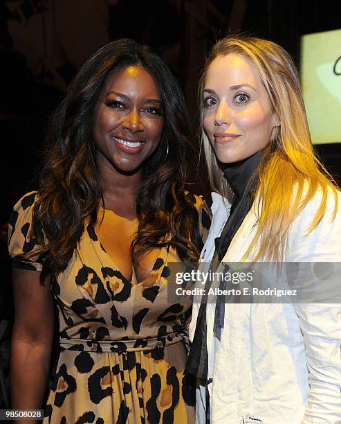 Actresses Kenya Moore and Elizabeth Berkley attend the Children Mending Hearts 3rd Annual "Peace Please" Gala held at The Music Box at the Fonda...