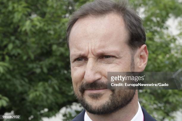 Headshot portrait of Haakon, Crown Prince of Norway, at the United Nations in New York City, New York, June 22, 2018.