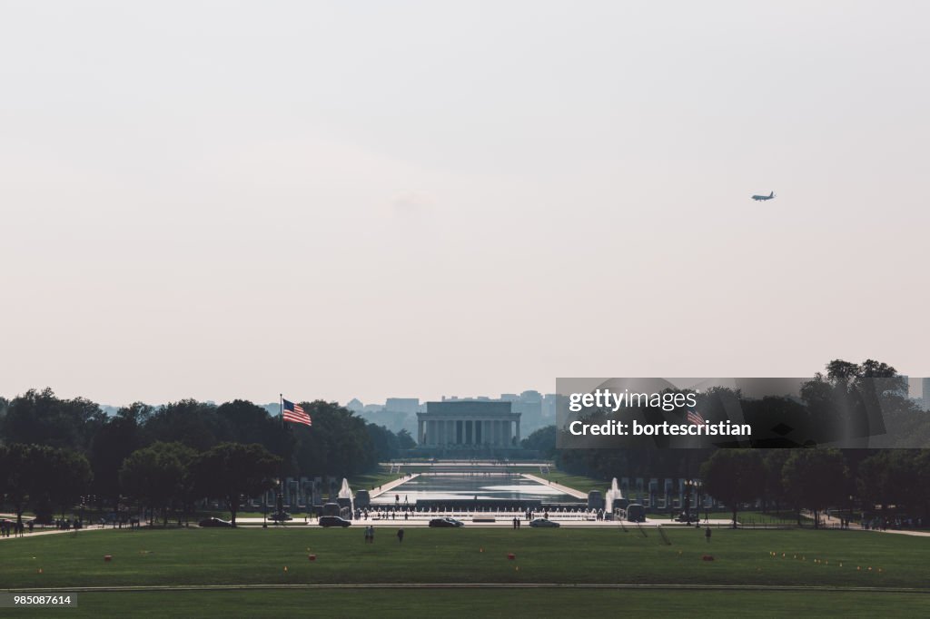 View Of Park Against Clear Sky