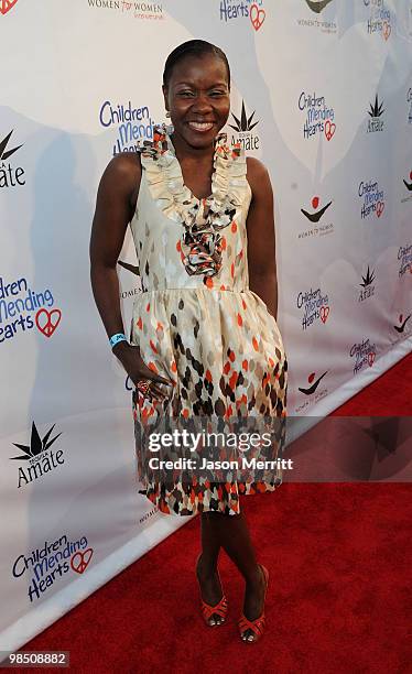 Women for Women director Judithe Registre arrives at the Children Mending Hearts 3rd Annual "Peace Please" Gala held at The Music Box at the Fonda...