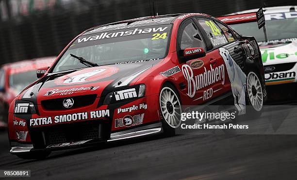 Fabian Coulthard drives for Bundaberg Red Racing Team during race seven of the Hamilton 400, which is round four of the V8 Supercar Championship...