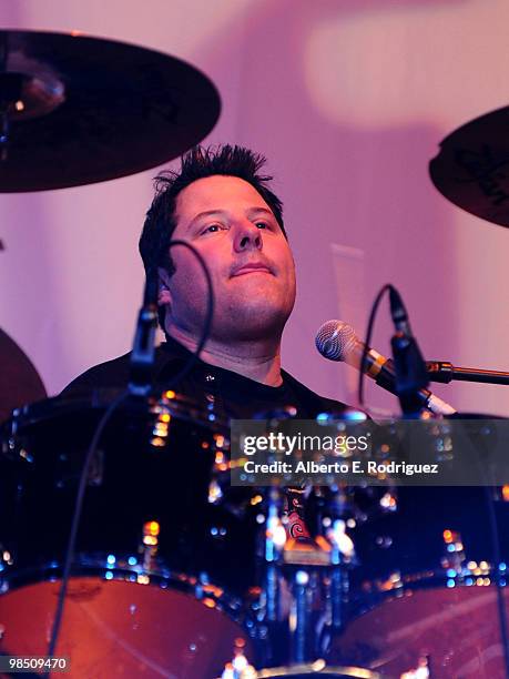 Actor Greg Grunberg from the band from TV onstage during the Children Mending Hearts 3rd Annual "Peace Please" Gala held at The Music Box at the...