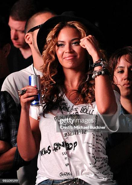 Singer Beyonce Knowles seen during Day 1 of the Coachella Valley Music & Art Festival 2010 held at the Empire Polo Club on April 16, 2010 in Indio,...