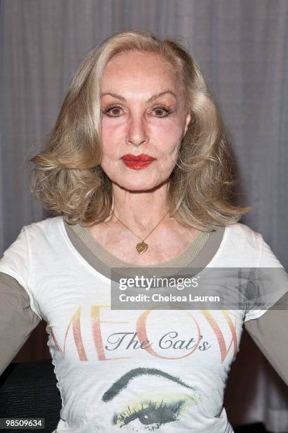 Actress Julie Newmar attends Wizard Entertainment's Comic Con Expo at Anaheim Convention Center on April 16, 2010 in Anaheim, California.
