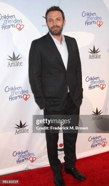 Actor Ben Affleck attends the Children's Mending Hearst Third annual "Peace Please" gala at The Music Box at the Fonda Hollywood on April 16, 2010 in...