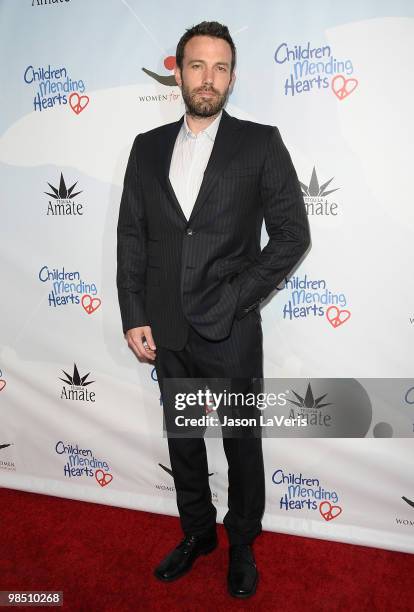 Actor Ben Affleck attends the Children Mending Hearts 3rd annual "Peace Please" gala at The Music Box at the Fonda Hollywood on April 16, 2010 in Los...