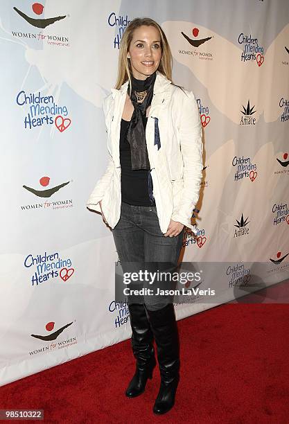 Actress Elizabeth Berkley attends the Children Mending Hearts 3rd annual "Peace Please" gala at The Music Box at the Fonda Hollywood on April 16,...