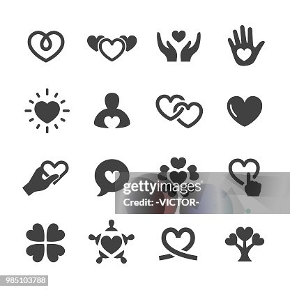 Cuidado y amor iconos - serie Acme Cuidado y amor iconos - serie Acme