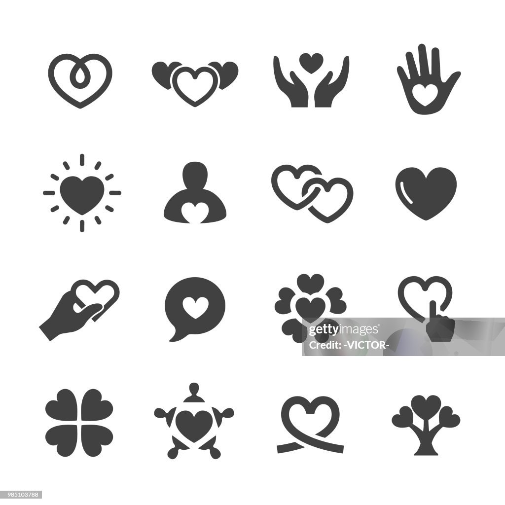 Care and Love Icons - Acme Series