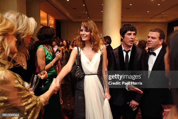 Mischa Barton and Brandon Davis at a VIP cocktail party prior to the dinner at the 16th Carousel of Hope presented by Mercedes-Benz benefiting the...