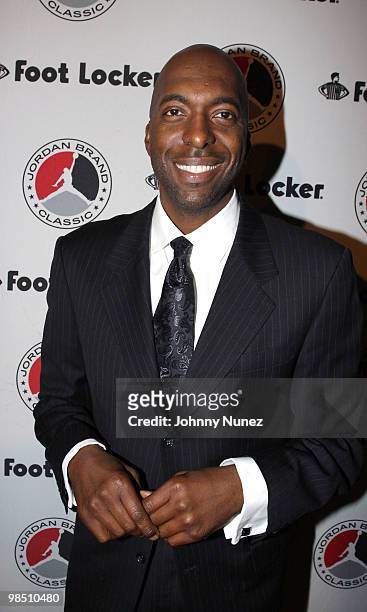 Personality and former NBA player John Salley attends the Jordan Brand Classic awards dinner at The Edison Ballroom on April 16, 2010 in New York...