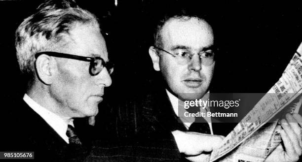 Donald N. Wheeler 40, , George Anderson, during a House Un-American Activities Committee hearing at which Wheeler refused to answer questions on...