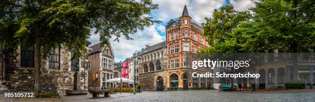 aachen altstadt - panorama - aachen stock-fotos und bilder