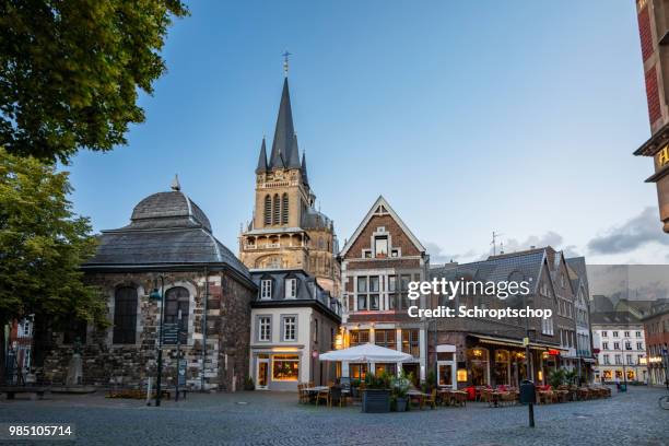 town square in aachen - germany - aachen stock pictures, royalty-free photos & images