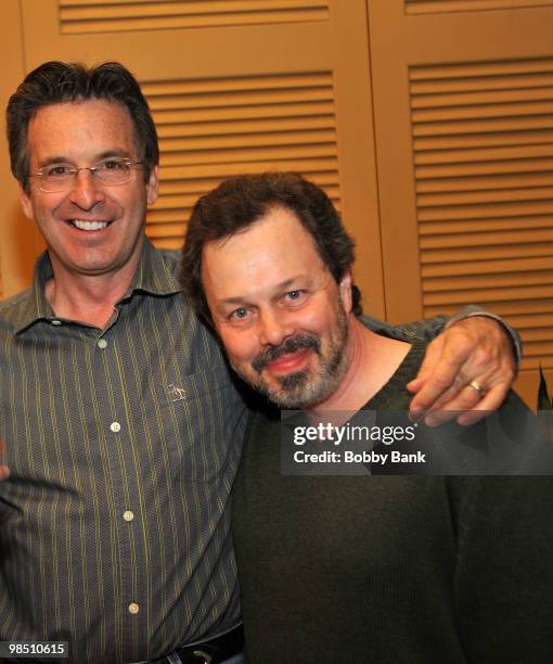 Robert Carradine and Curtis Armstrong attend Day 1 of the 2010 Chiller Theatre Expo at the Hilton Parsippany on April 16, 2010 in Parsippany, New...