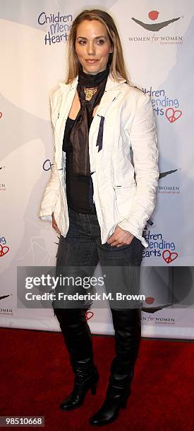 Actress Elizabeth Berkley attends the Children's Mending Hearst Third annual "Peace Please" gala at The Music Box at the Fonda Hollywood on April 16,...