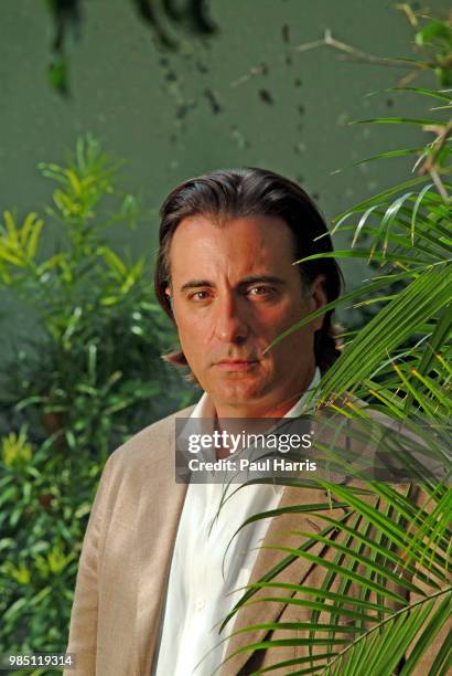 Andy Garcia a Cuban-born actor photographed in his former home which he now uses as his office. The "Ocean's 12" actor's latest project is "The Lost...