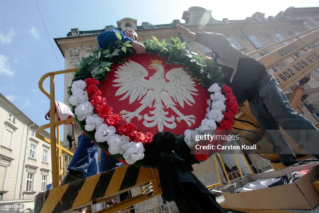 Krakow Prepares For Funeral Service Of Lech Kaczynski