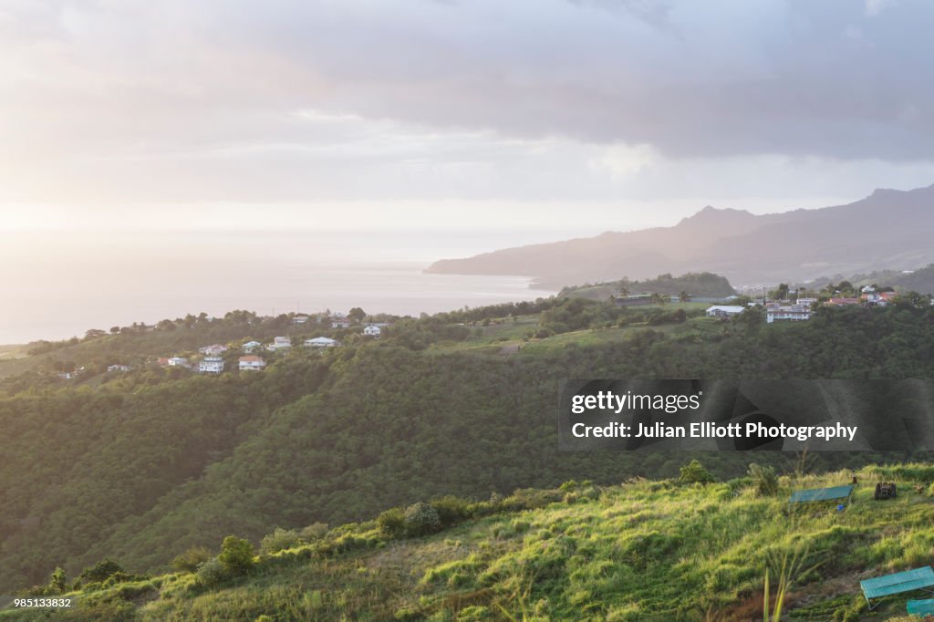 The tropical island paradise of Martinique.