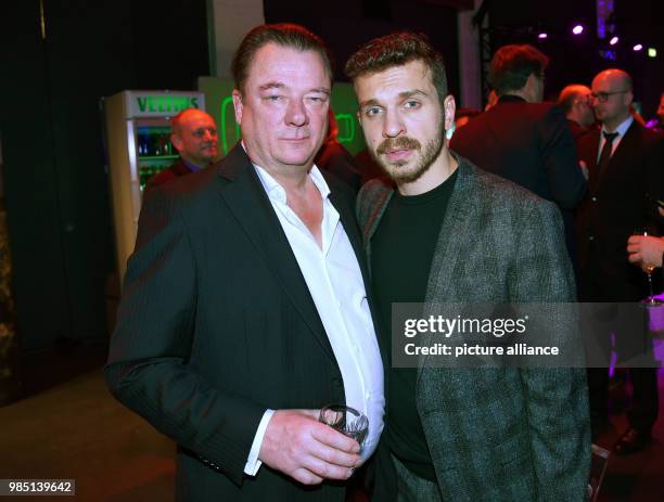 Peter Kurth and Edin Hasanovic attend the after party of the 19th German Television Awards in the Cologne Palladium in Cologne, Germany, 26 January...