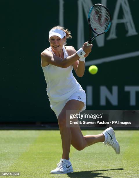 Ekaterina Makarova during day two of the Nature Valley International at Devonshire Park, Eastbourne