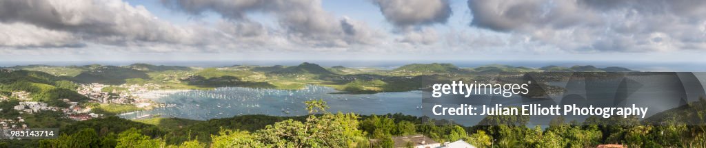 The tropical island paradise of Martinique.