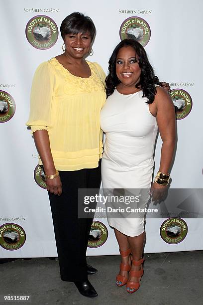 Angela Guy and Sherri Shepherd attend the "Picture of Strength" benefit hosted by SoftSheen-Carson Roots of Nature at the Hip Hop Culture Center on...