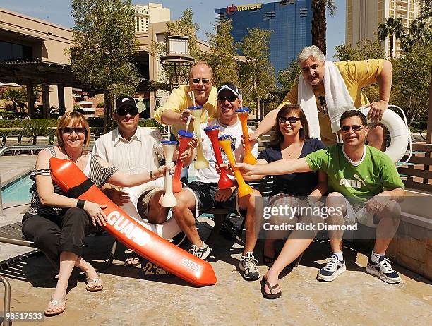 Executives - Angela Lange Ron Bradley Mike Dungan Steve Hodges Trudie Daniell and Brian Rhoades celebrate Capitol Record's sister label "EMI Records...