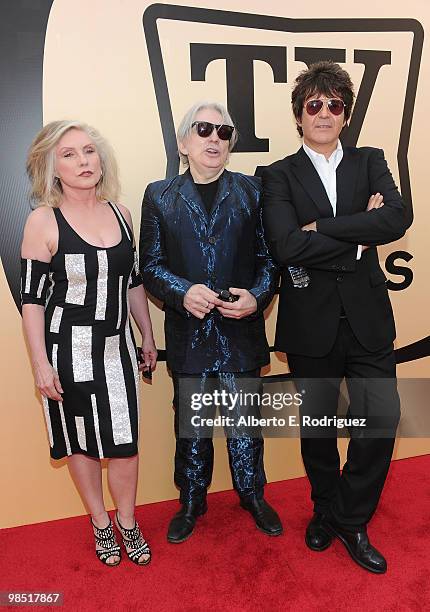 Musicians Debbie Harry, Chris Stein and Clem Burke arrive at the 8th Annual TV Land Awards at Sony Studios on April 17, 2010 in Culver City,...