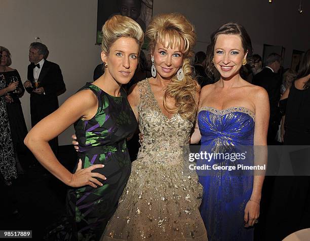 Vanessa Mulroney, Suzanne Rogers and Jessica Mulroney attend the exclusive fundraiser with Oscar de la Renta presented by Suzanne Rogers at The Carlu...