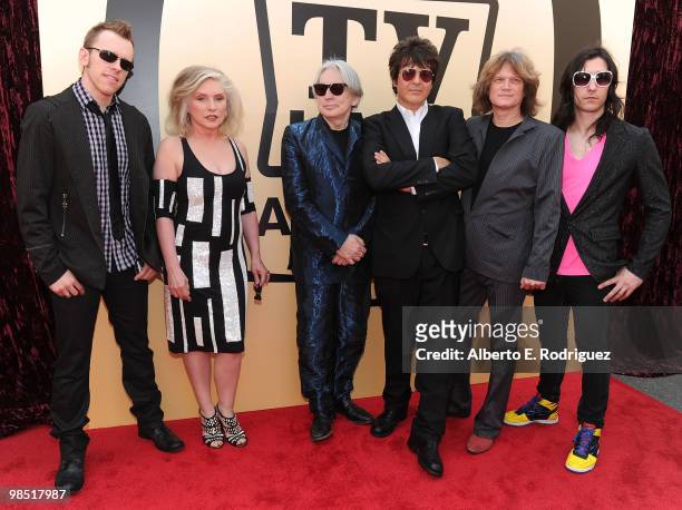 Musicians Kevin Patrick, Debbie Harry, Chris Stein, Clem Burke, Leigh Foxx and Matt Katz-Bohen of Blondie arrive at the 8th Annual TV Land Awards at...