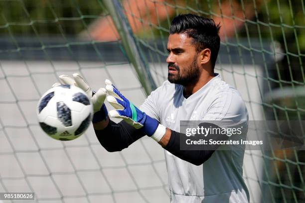 Benjamin van Leer of Ajax during the Training Ajax at the Sportplatz Klosterpforte on June 27, 2018 in Klosterpforte Germany