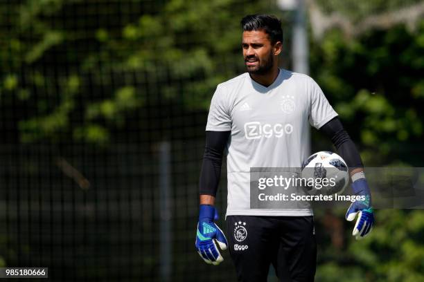 Benjamin van Leer of Ajax during the Training Ajax at the Sportplatz Klosterpforte on June 27, 2018 in Klosterpforte Germany