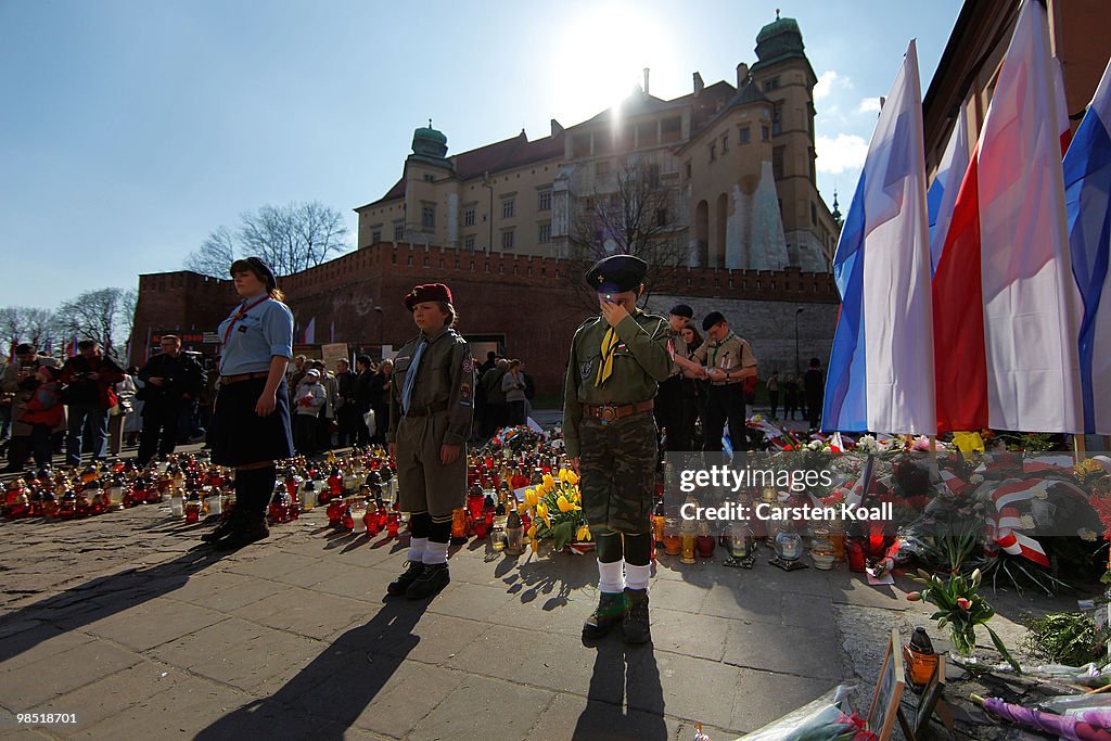 Krakow Prepares For Funeral Service Of Lech Kaczynski