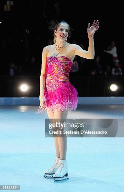 Carolina Kostner performs during 'Winx On Ice' on April 17, 2010 in Milan, Italy.