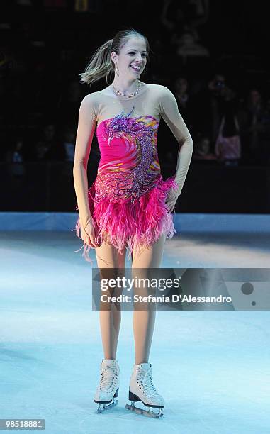 Carolina Kostner performs during 'Winx On Ice' on April 17, 2010 in Milan, Italy.