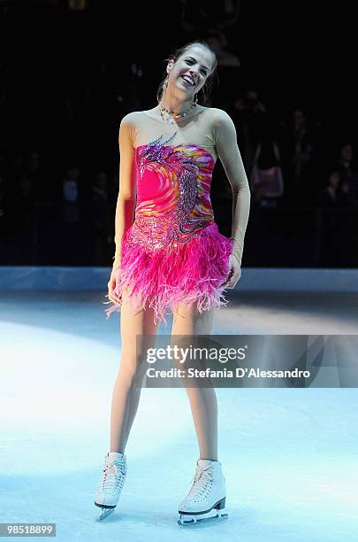 Carolina Kostner performs during 'Winx On Ice' on April 17, 2010 in Milan, Italy.
