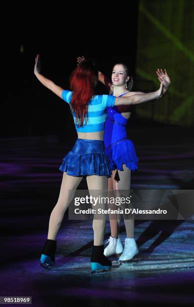 Carolina Kostner performs during 'Winx On Ice' on April 17, 2010 in Milan, Italy.