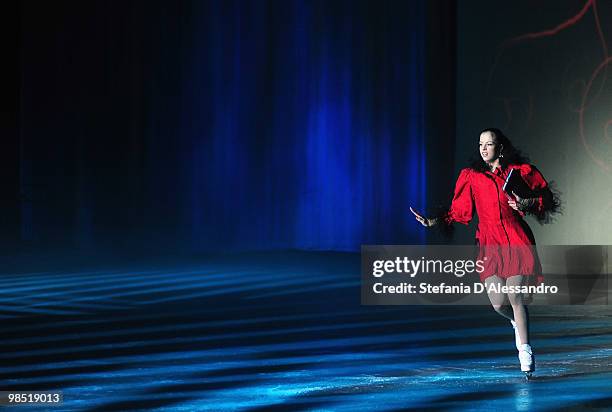 Carolina Kostner performs during 'Winx On Ice' on April 17, 2010 in Milan, Italy.