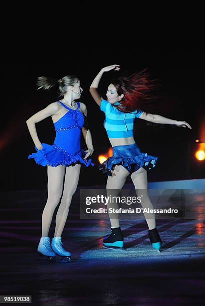 Carolina Kostner performs during 'Winx On Ice' on April 17, 2010 in Milan, Italy.