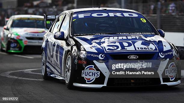 Shane van Gisbergen drives for SP Tools Racing during qualifying of the Hamilton 400, which is round four of the V8 Supercar Championship Series, at...