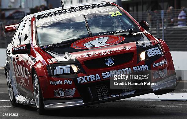 Fabian Coulthard drives for Bundaberg Red Racing Team during qualifying of the Hamilton 400, which is round four of the V8 Supercar Championship...
