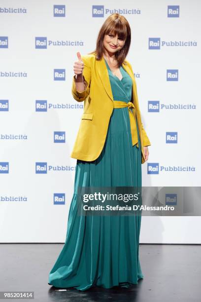 Lorena Bianchetti attends the Rai Show Schedule presentation on June 27, 2018 in Milan, Italy.