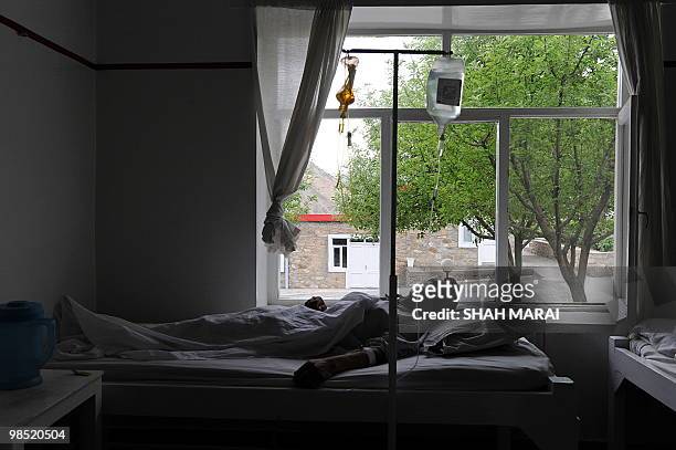 Afghanistan-unrest-Italy-hospital,FOCUS, by Lynne O'Donnell An Afghan man receives treatment at the Italian aid organization Emergency hospital in...