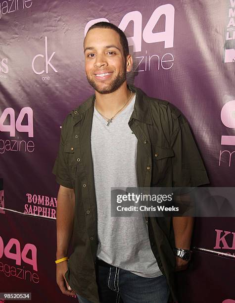 Dodger James Loney attends the 944 Los Angeles edition two year anniversary and MTV VMA party at The Kress on September 3, 2008 in Hollywood,...